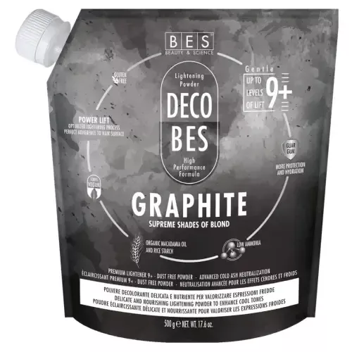 BES Decobes Graphite 500g - bezprašný melír