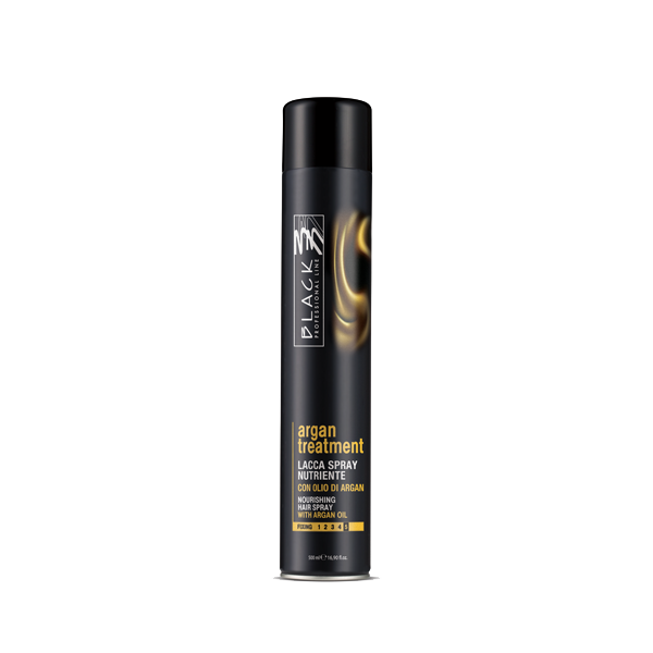 Black Lacca Spray Argan Treatment 500ml - Lak na vlasy s arganovým olejom