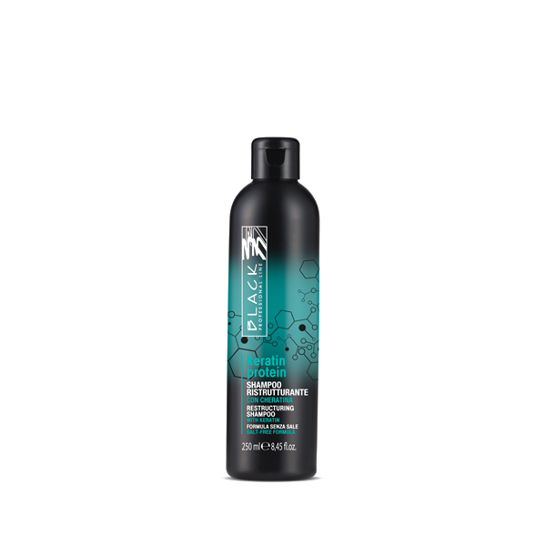 Black Keratin Protein Shampoo 250ml - Keratínový šampón pre oslabené vlasy