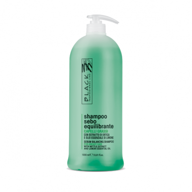 Black Sebo Control Shampoo 1000ml - Šampón pre mastný vlas