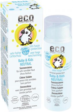 Eco Cosmetics Baby & Kids Sun Cream Neutral SPF 50+ 50ml - Detský opalovací krém BIO