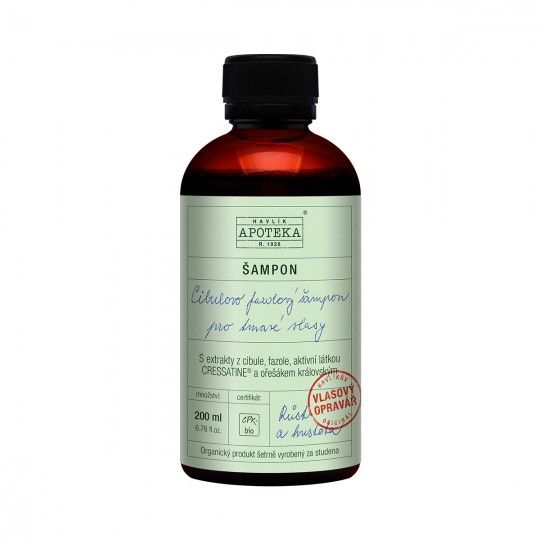 Havlíkova Apotéka - Cibuľov-fazuľový šampón na tmavé vlasy 200ml
