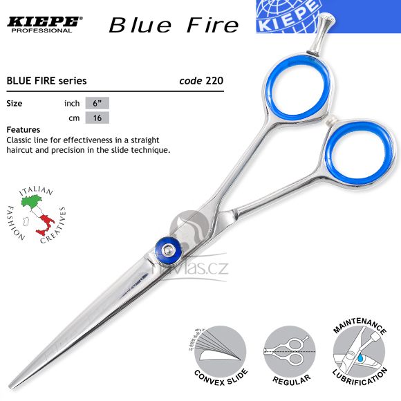 Kiepe Blue Fire Series Profi kadernícke nožnice 220/6\
