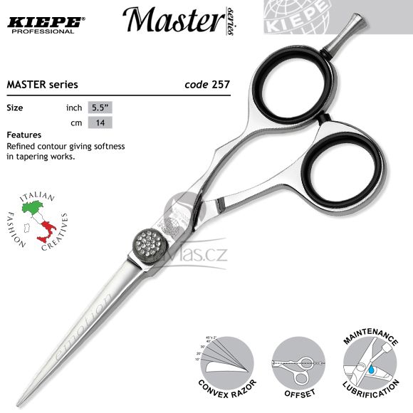 E-shop Kiepe Master Series 257/5,5" Profi kadernícke nožnice