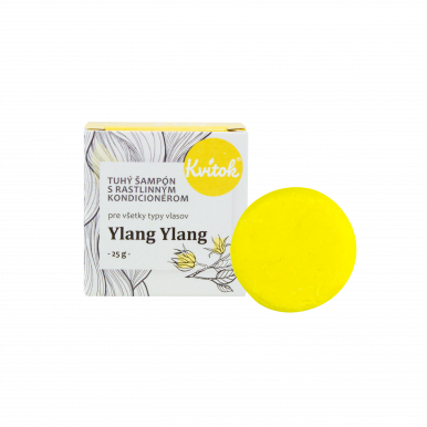 Kvítok Tuhý Šampón s Rastlinným Kondicionérom 25g - Ylang Ylang