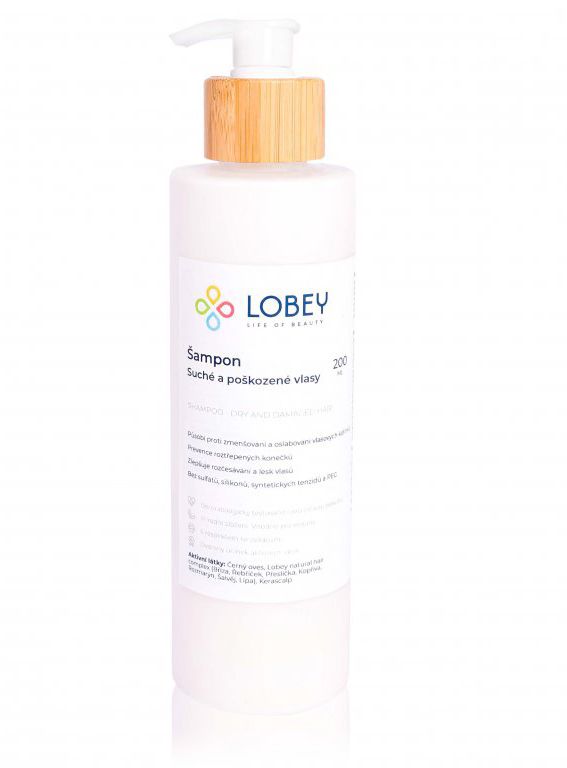 E-shop Lobey Šampon na suché a poškozené vlasy 200ml