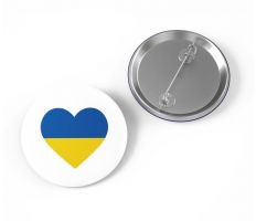 Odznáček na pomoc Ukrajině - Srdce