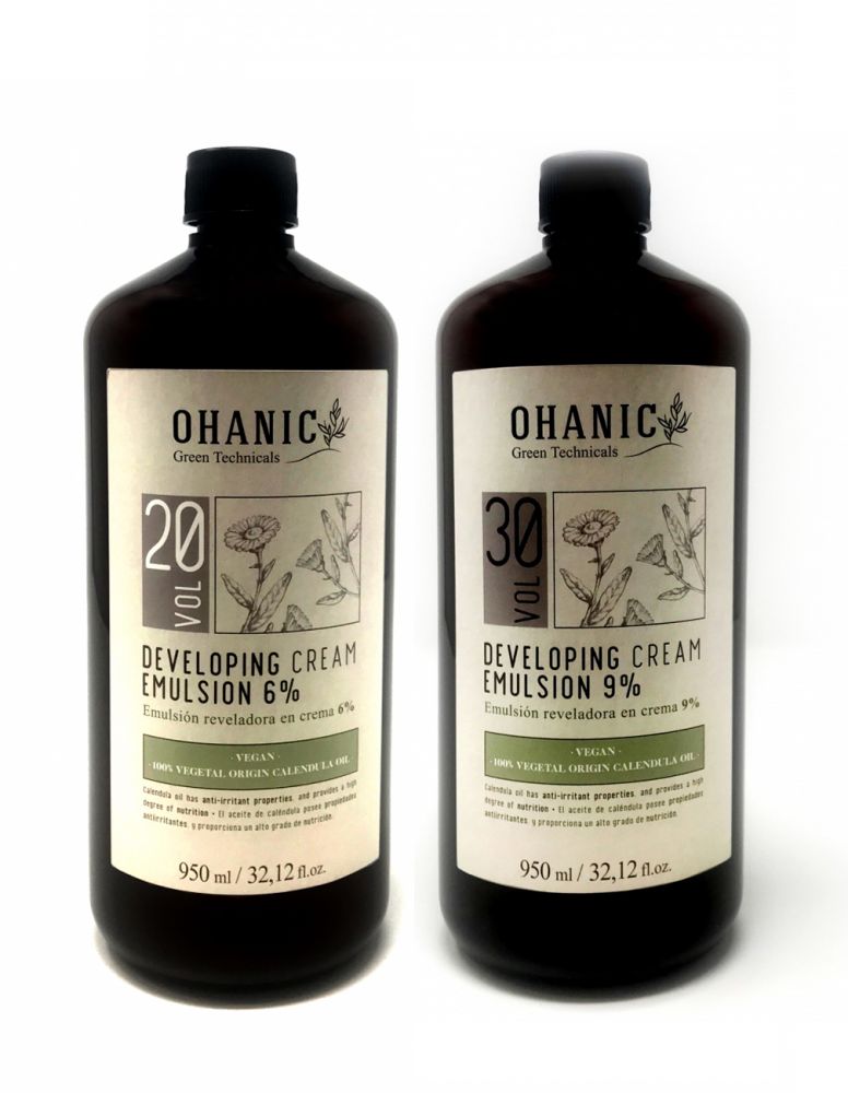 Ohanic Cream Developer Emulsion 950ml - Přírodní peroxid Ohanic Cream Emulsion:  9% - 30VOL