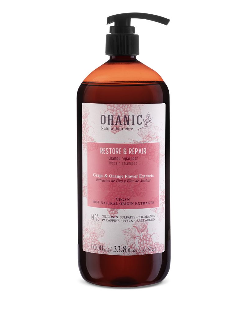 Ohanic Restore & Repair Shampoo 1000ml - Šampón na suché a poškodené vlasy