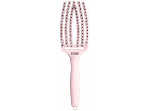E-shop Olivia Garden Fingerbrush Pastel Pink Medium - Profesionální kartáč na vlasy