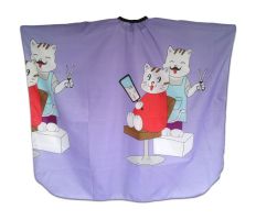 Pláštenka detská Mačky - fialová