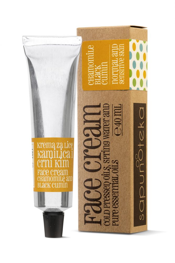 E-shop Sapunoteka Face Cream Normal & Sensitive 40ml - Denný krém na normálnu a citlivú pleť