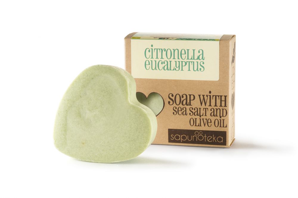 E-shop Sapunoteka Soap Sea Salt Citronella & Eucalyptus 125g - Citronella a eukalyptus