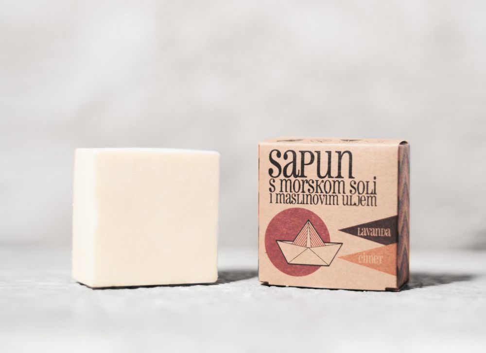 E-shop Sapunoteka Soap Sea Salt Lavender & Cinnamon 115g - Levanduľa a škorica
