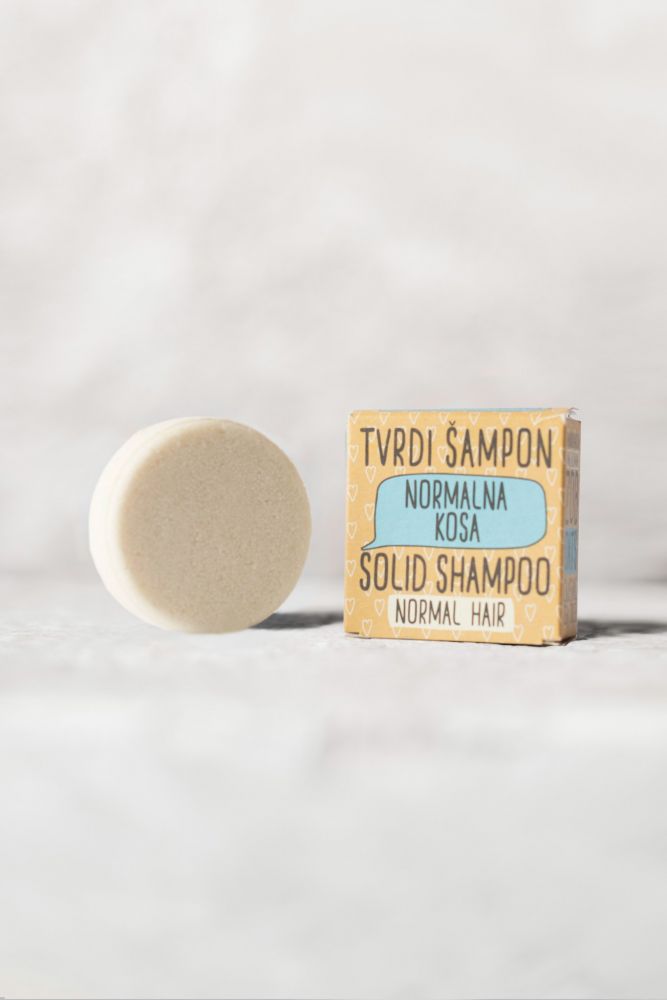 Sapunoteka Solid Shampoo For Normal Hair 60g - Tuhý šampón na normálne vlasy