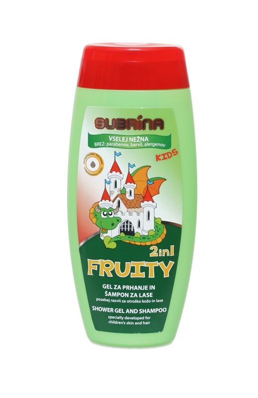 E-shop Subrína Fruity 2in1 - Detský sprchový gél a šampón 250ml
