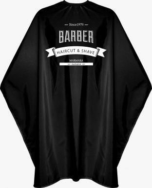 The Shave Factory Barber Cape - Barber pláštěnka černá