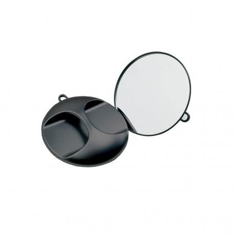 E-shop Salon Komplet Kadernícke zrkadlo okrúhle - čierne